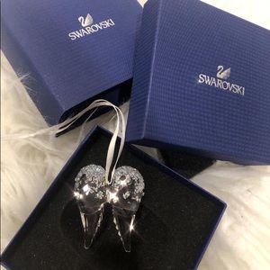 Swarovski crystals angel wings ornaments